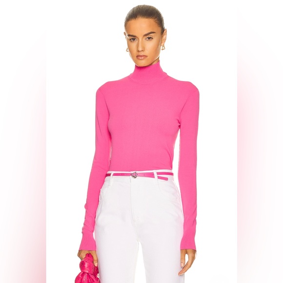 Bottega Veneta Tehcnoskin Sweater in Bubblegum Medium - Picture 2 of 7